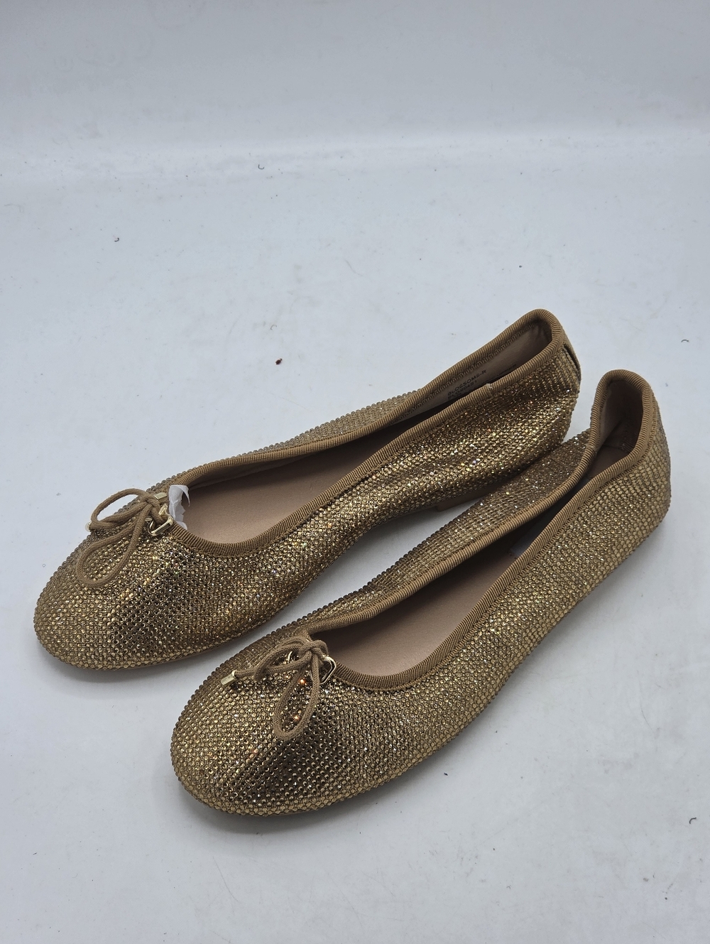 Steve Madden Blossoms-R Gold Rhinestone Ballet Flats Sz 7.5M - Picture 4 of 14